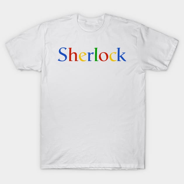 Sherlock Google T-Shirt by Alisterny